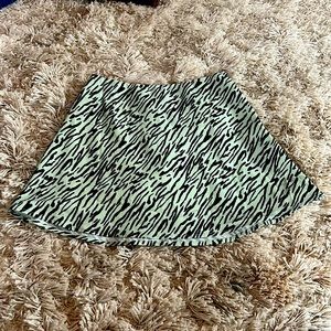 zebra mini skirt